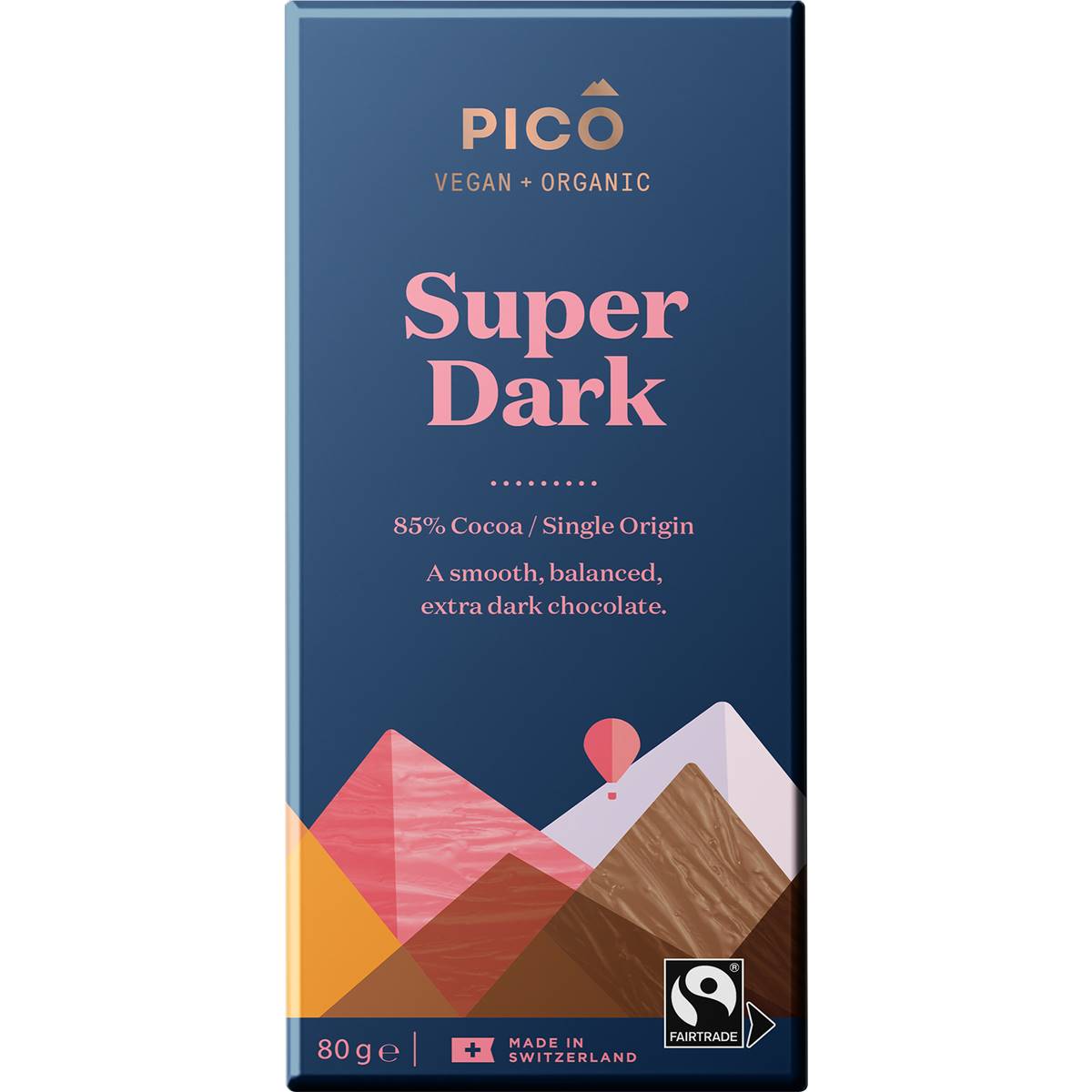 Pico Organic Vegan Chocolate Super Dark 