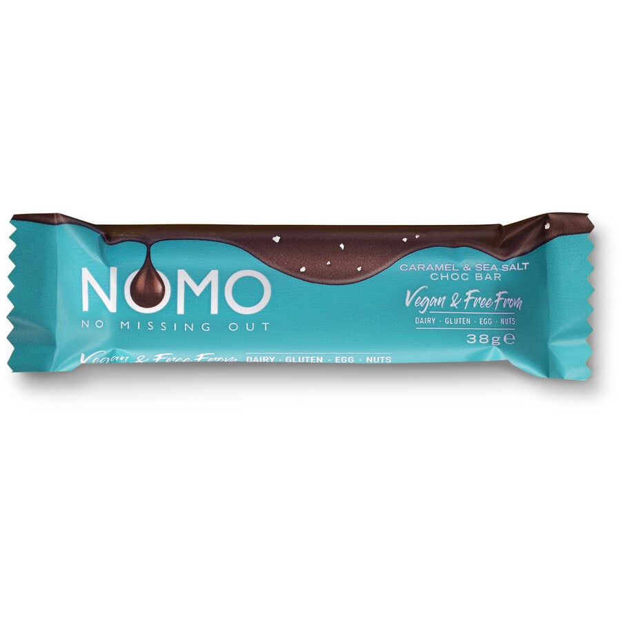 NOMO Caramel & Sea Salt Chocolate Bars
