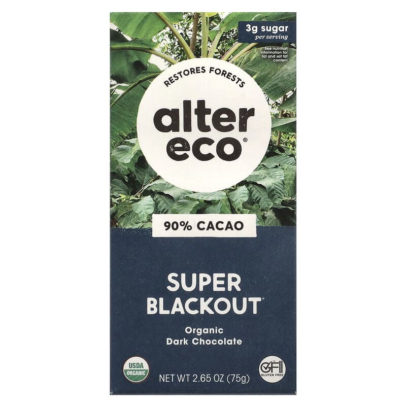Alter Eco, Organic Dark Chocolate Bar