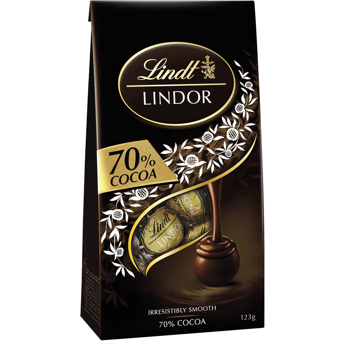 Lindt Lindor 70% Cocoa Dark Chocolate Bag