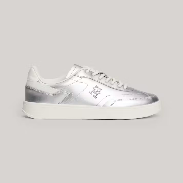 Tommy Hilfiger Heritage Metallic Leather Trainers