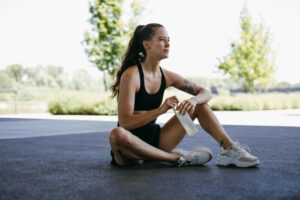 Tired athlete low magnesium deficiency