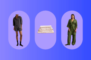 linen bedding and clothing sets